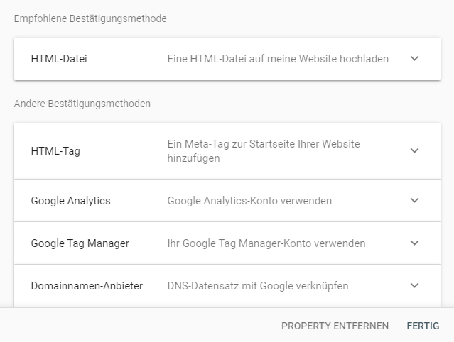 google-console-authentifizierung