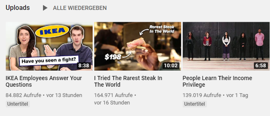 YouTube-Kanal von BuzzFeedVideo 