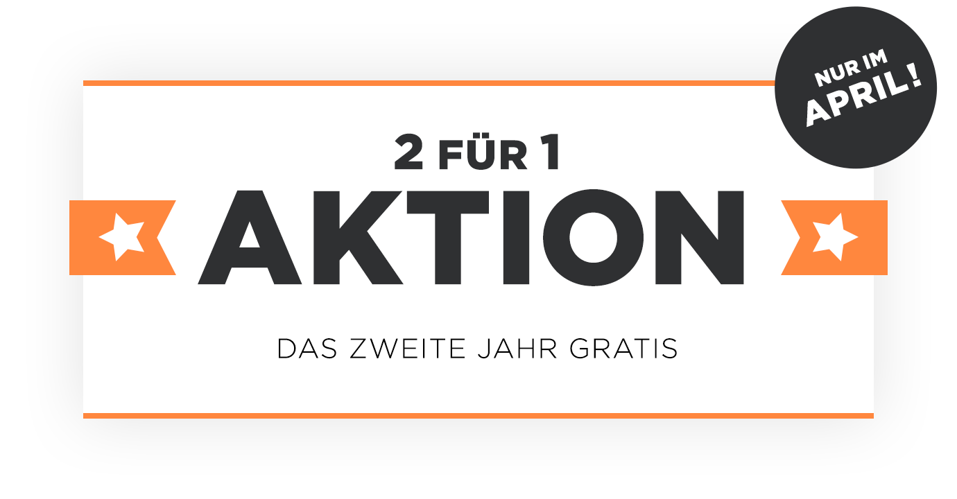 Promo 2 für 1 Aktion