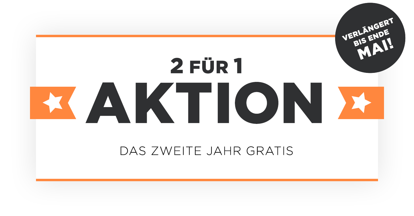 Promo 2 für 1 Aktion
