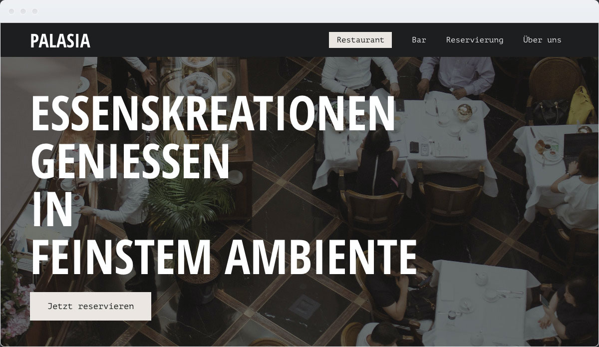 Restaurant Template Desktop Screenshot 1