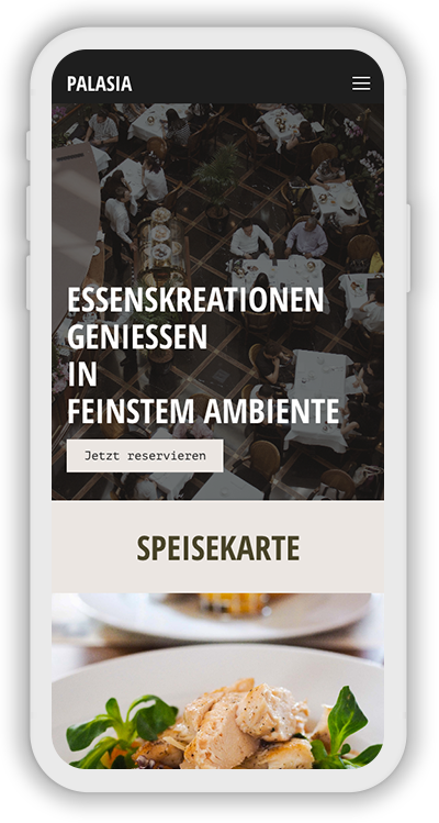 Restaurant Template Mobile Screenshot 1